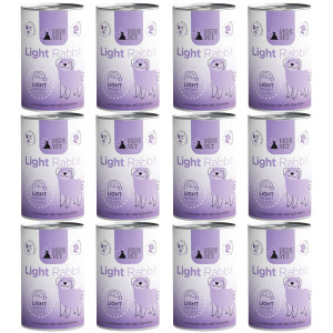 PAKA ZWIERZAKA Pepe Vet Light Rabbit - Nassfutter für Hunde - 12x400g