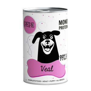PAKA ZWIERZAKA Pepe Veal - Nassfutter für Hunde - 400g