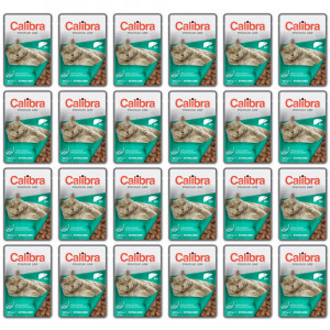 CALIBRA Cat Premium Sterilised Liver - Nassfutter für Katzen - 24x100g
