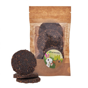 FACTORYHERBS Topinamburkekse mit Leinsamen - Leckerbissen für Nager und Kaninchen - 100g