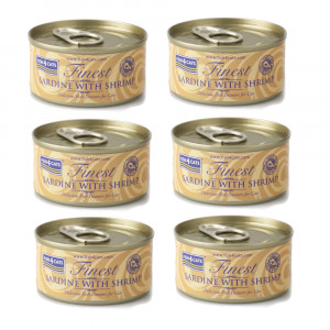 FISH4CATS Sardine with shrimp - nassfutter für Katzen - 6x70g