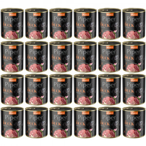 DOLINA NOTECI Piper mit Ente und Birne - Nassfutter für Hunde - 24x800g