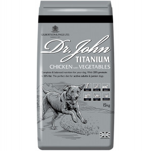 DR JOHN Titanium Chicken - trockenfutter für Hunde - 15kg