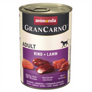 ANIMONDA GranCarno Adult Rind und Lamm - Nassfutter für Hunde - 400 g