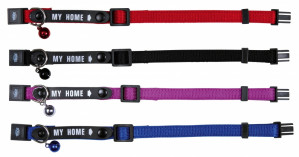 TRIXIE MY HOME TX-4180 Katzenhalsband mit einer Glocke und Ausweis