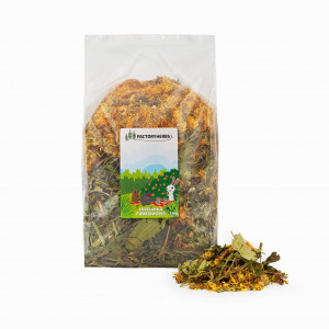 FACTORYHERBS Basic mix - Futter für Kaninchen und Nagetiere - 1 kg