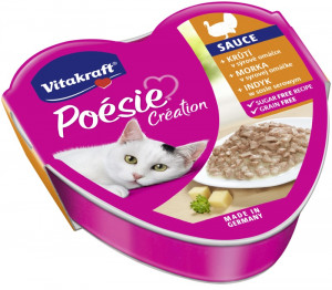 VITAKRAFT POESIE CREATION SOS Truthahn/Käse - Nassfutter für Katzen - 85 g