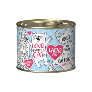 LOVE IS WHERE A CAT IS® Salmon - nassfutter für Katzen - 190g