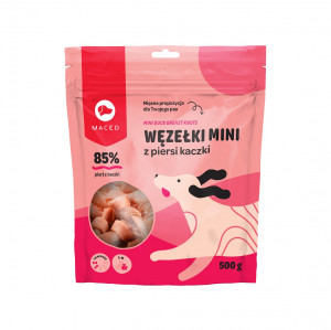 MACED Mini duck breast knots - Hundeleckerli - 500g