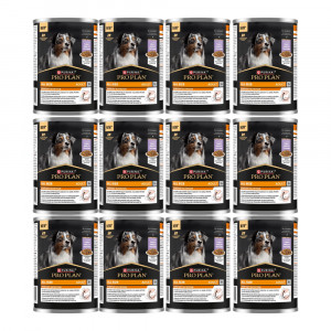 PURINA Pro Plan Everyday nutrition All size Adult Pute in Gelee – Nassfutter für Hunde – 12x400g