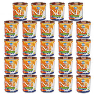 FARMINA N&D Pumpkin Dog Lamb, Pumpkin, Blueberry Puppy – Nassfutter für Welpen – 24x285g