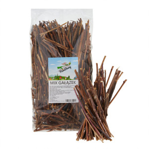 FACTORYHERBS HeroBunny MIX Zweige - Leckerbissen für Nagetiere und Kaninchen - 500 g