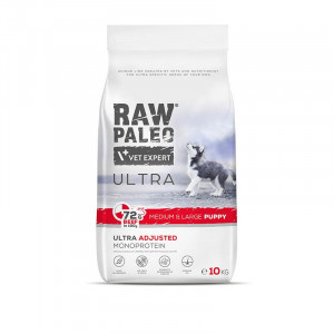 RAW PALEO Ultra Medium&Large Puppy Beef – Trockenfutter für Welpen – 10 kg