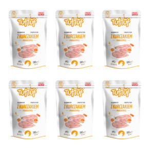 TUF TUF Ground Huhn mit Karotten - Nassfutter für Hunde - 6x500g