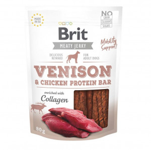 BRIT Meaty Jerky Venison & Chicken Protein bar - Hundeleckerli - 200 g