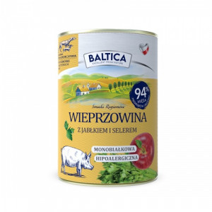 BALTICA Smaki regionów Pork with apple - Nassfutter für Hunde - 400g