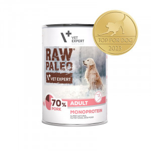 RAW PALEO Adult Monoprotein Pork – Nassfutter für Hunde – 400 g