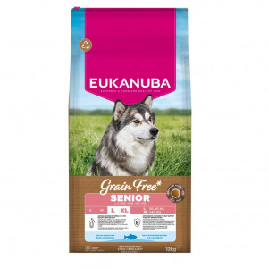 EUKANUBA Grain Free Senior Large Ocean Fish - trockenfutter für Hunde - 12kg