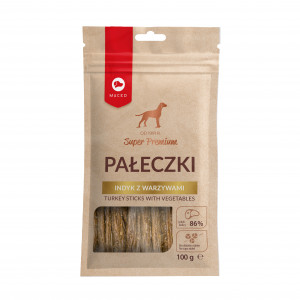 MACED Turkey sticks with vegetables - Hundeleckerli - 100g