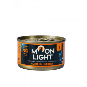 MOONLIGHT Dinner nr 1 Chicken with chicken hearts - nassfutter für Katzen - 80g