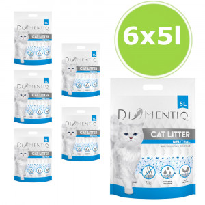 DIAMENTIQ Neutral silikon nicht klumpend Katzenstreu – 6x5 l