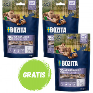 Bozita 9118613 Hunde-/Katzenleckerli Hund Snacks Ente, Wildfleisch 70 g