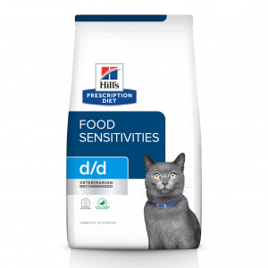HILL'S PRESCRIPTION DIET Feline d/d Katzentrockenfutter Ente, Erbsen 1,5 kg
