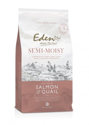 EDEN Semi-Moist Salmon & Quail - halbfeuchtes futter für hunde - 10kg