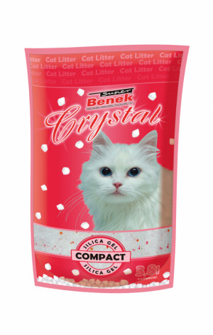 Certech Katzenstreu Super Crystal Compact Natural - Silikon Katzenstreu 13 kg