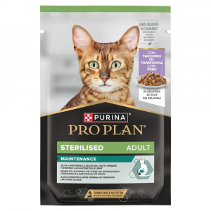 PURINA Pro Plan Sterilised Adult Maintenance Turkey in jelly - nassfutter für Katzen - 85g
