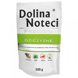 Dolina Noteci Premium reich an Wildfleisch - Nassfutter für Hunde - 500g 