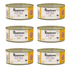 APPLAWS Kitten Chicken in jelly - nassfutter für Katzen - 6x70g