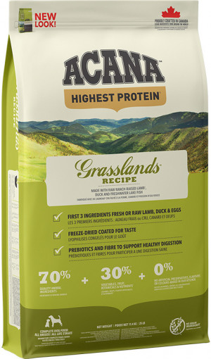 ACANA Highest Protein Grasslands - Trockenfutter für Hunde - 11,4 kg
