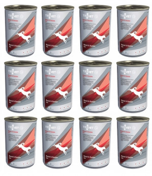 TROVET Renal & Oxalate RID mit Huhn – Nassfutter für Hunde – 12×400 g
