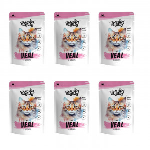TUF TUF with veal - nassfutter für Katzen - 6x100g