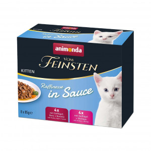ANIMONDA Vom Feinsten Kitten Raffinesse in sauce - nassfutter für Katzen - 8x85g