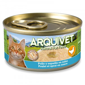 ARQUIVET Chicken in sauce with sprat - nassfutter für Katzen - 80g