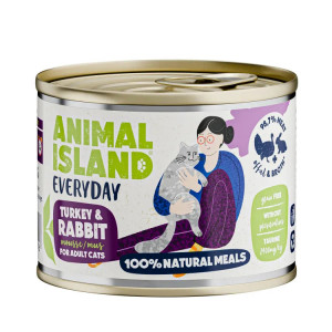 ANIMAL ISLAND Everyday Turkey and rabbit - nassfutter für Katzen - 200g