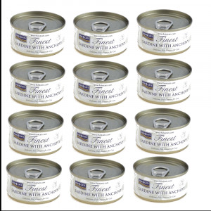 FISH4CATS Sardine with anchovy - nassfutter für Katzen - 12x70g