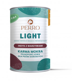 PERRO Light Turkey with vegetables - Nassfutter für Hunde - 400g