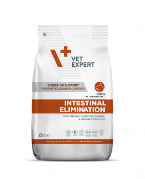 VET EXPERT Veterinary Diet Intestinal Elimination Dog – Trockenfutter für Hunde – 2 kg