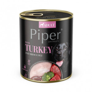 DOLINA NOTECI Piper with turkey and broccoli - Nassfutter für Hunde - 800g