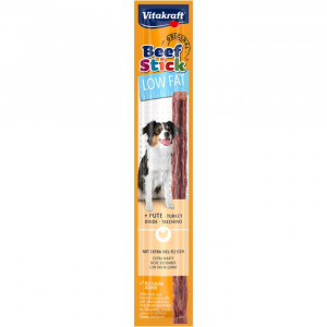 VITAKRAFT Beef Stick Low Fat Turkey - leckerli für hunde - 12g