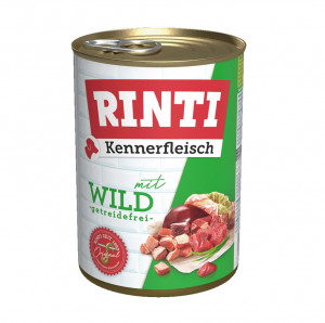 RINTI Kennerfleisch Venison - Nassfutter für Hunde - 400g