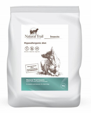 NATURAL TRAIL Premium Insects - trockenfutter für Hunde - 2kg