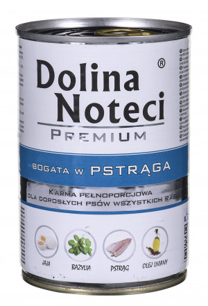 Dolina Noteci Premium Forelle - Nassfutter für Hunde 400 g