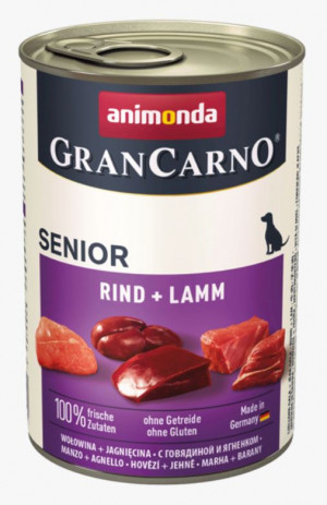 ANIMONDA GranCarno Senior Beef with lamb - nassfutter für Hunde - 400g