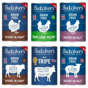 BUTCHER'S Original Recipe MIX SMAKÓW - mokra karma dla psa - 6x400g