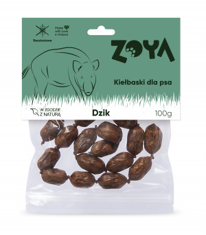 ZOYA Wild boar sausages - leckerli für hunde - 7 stück