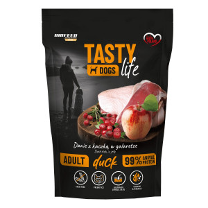 BIOFEED Tasty Dogs Life Duck - Nassfutter für Hunde - 150g